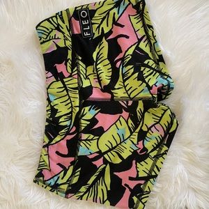 FLEO booty shorts Miami leaf original